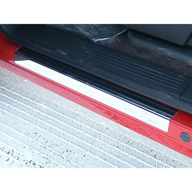 2007-2013 Chevrolet Silverado Stainless Door Sill Trim 2Pc