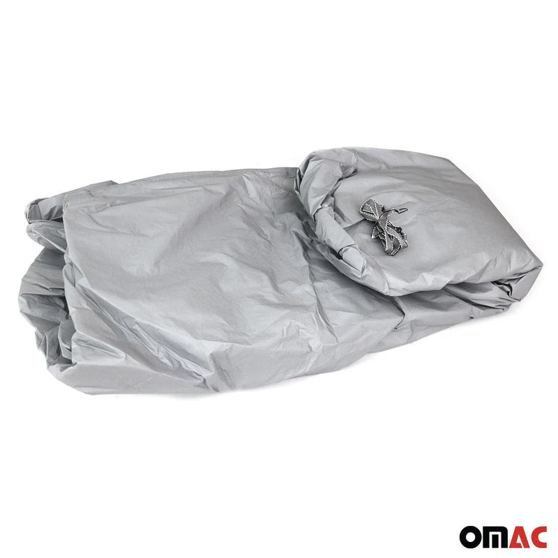 Full 15FT Car Protective Cover All Weather Outdoor Rain Dust Resistant MVN Grey