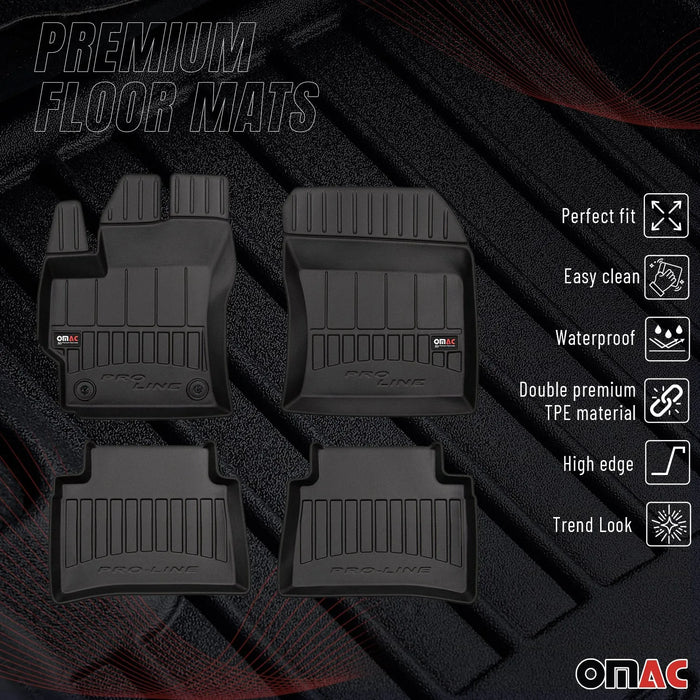 OMAC Premium Floor Mats for Toyota Corolla 2020-2024 Sedan Wagon All-Weather 4x