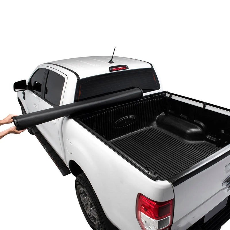 2022-2024 Ford Maverick Soft Roll-Up Tonneau Cover Foldable Black