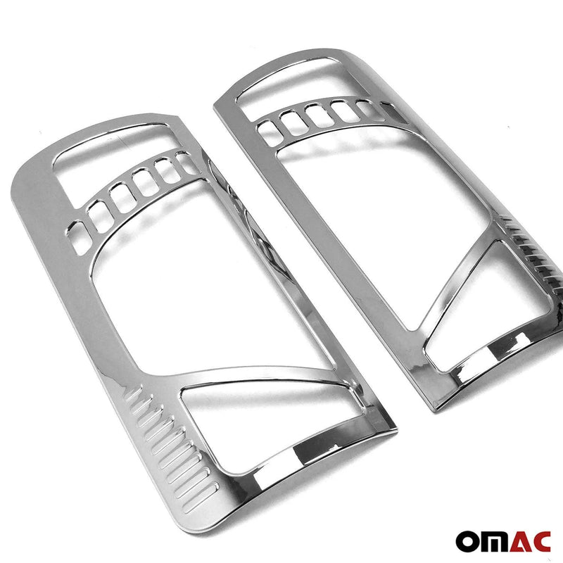 2010-2013 Ford Transit Connect Trunk Tail Light Trim Frame Chrome Silver 2Pcs