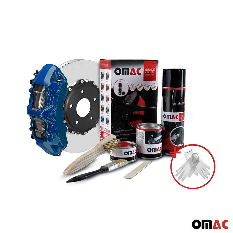 OMAC Brake Caliper Epoxy Based Car Paint Kit Hawaii Blue Glossy High-Temp