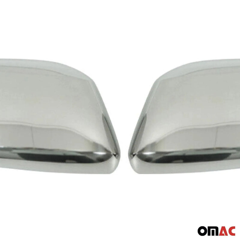 Side Mirror Cover Caps Fits Nissan Frontier 2005-2021 Steel Silver 2 Pcs - OMAC USA