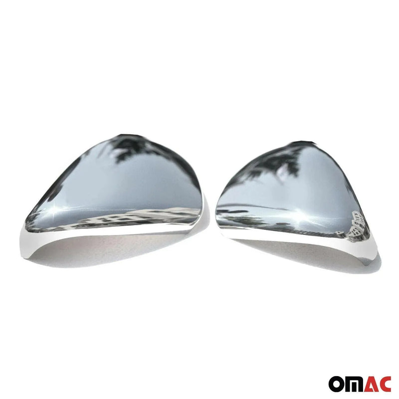 Side Mirror Cover Caps Fits VW Golf Mk6 2010-2014 Steel Silver 2 Pcs - OMAC USA