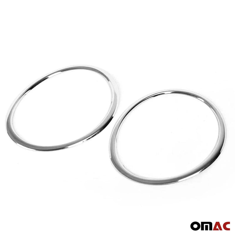 Fog Light Headlight Lamp Surround Cover for Nissan Juke 2011-2014 Silver 2 Pcs - OMAC USA