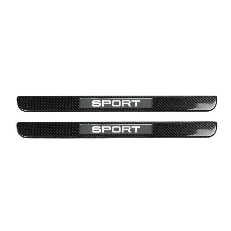 2011-2015 Mercedes SLS AMG Door Sill Scuff Plate Illuminated Carbon Fiber Black 2Pcs