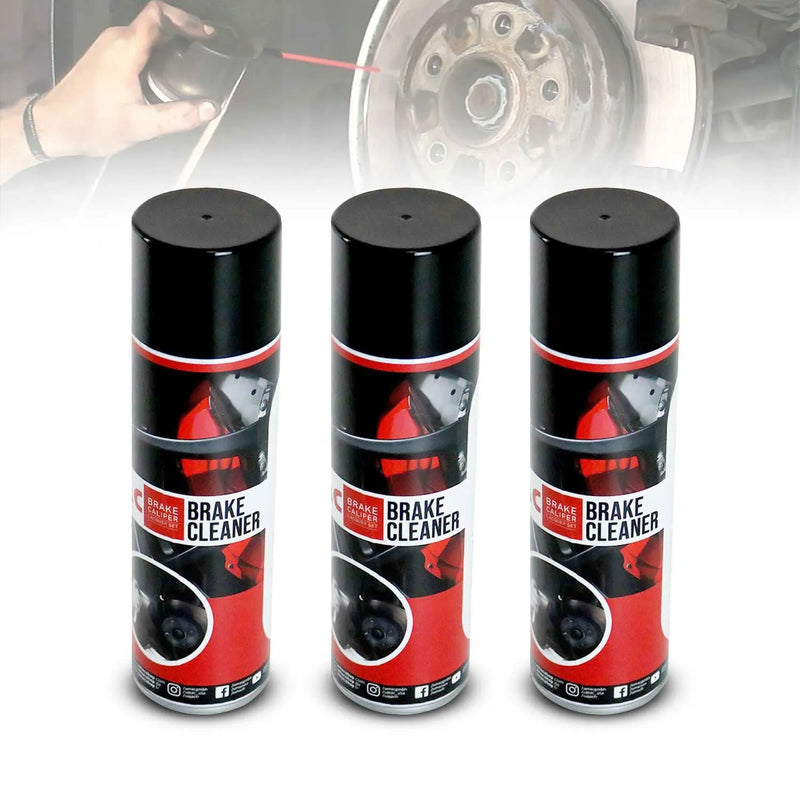 OMAC Brake Caliper Cleaner Spray ABS Disc Cleaner Easy & Quick 17 Oz 3 Pcs