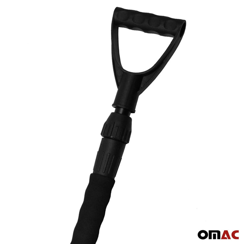 Snow Shovel with Scraper Compact Adjustable Lock Portable Lightweight