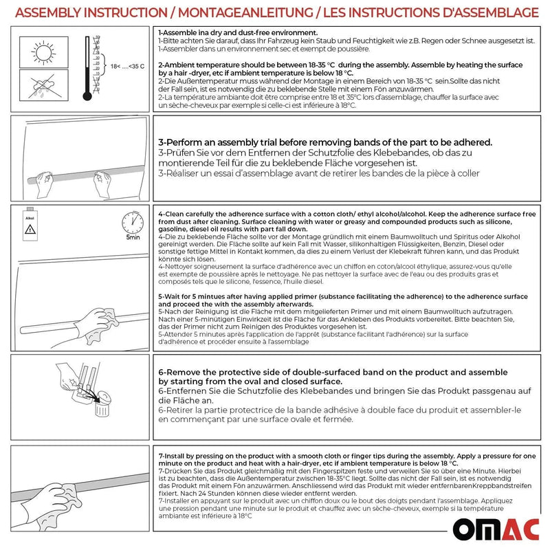 Side Door Molding Trim for Nissan Frontier 2005-2021 Extended Cab Steel Silver - OMAC USA