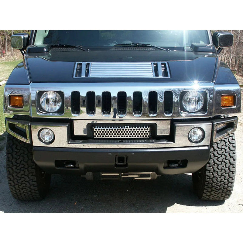 2003-2009 Hummer H2 Stainless Steel Front Bumper Accent 7 Pcs