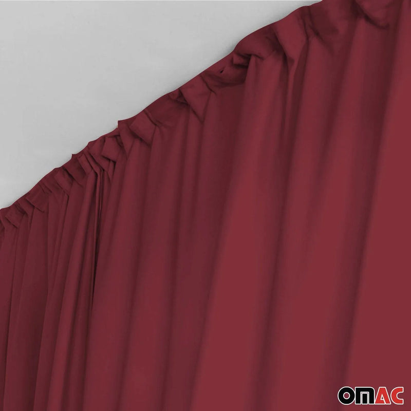 RAM ProMaster Cabin Divider Curtain Privacy Curtains Red 2 Curtains