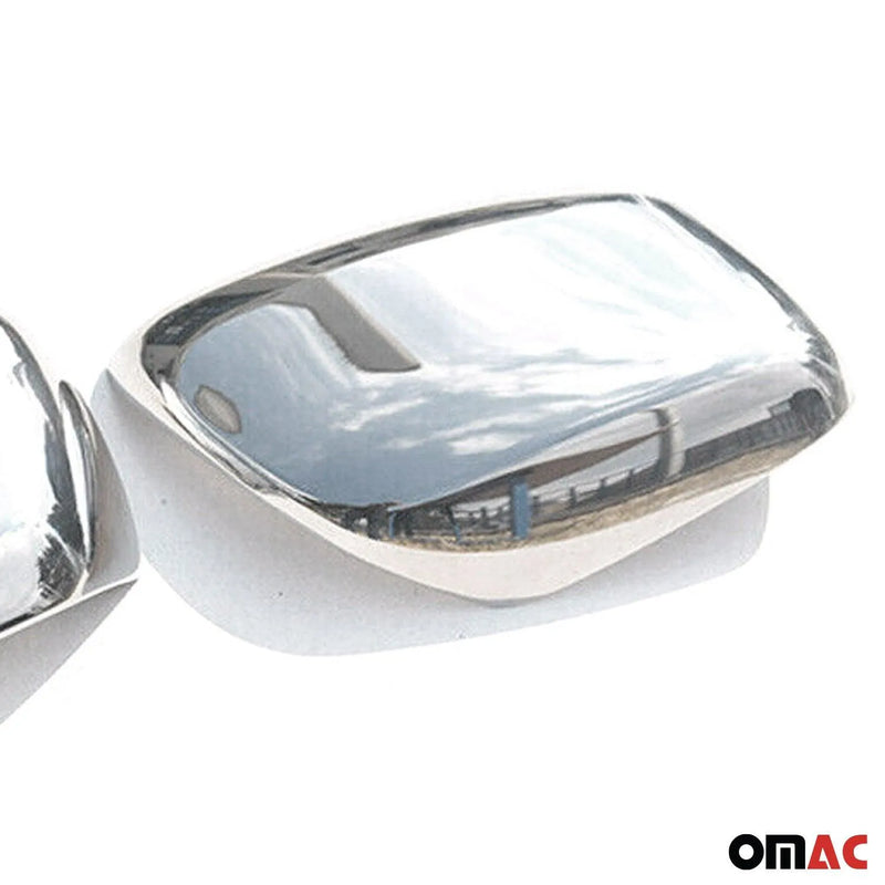 Side Mirror Cover Caps Fits Toyota Land Cruiser 2008-2021 without Signal Steel - OMAC USA