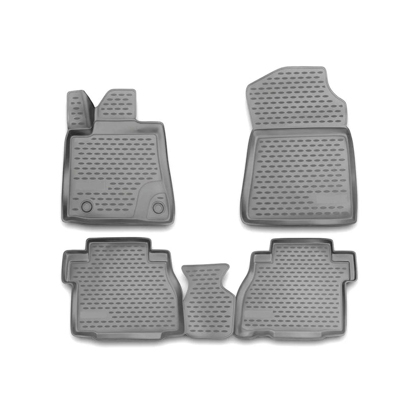 OMAC Floor Mats Liner for Toyota Tundra Double Cab 2007-2013 Gray 4 Pcs - OMAC USA