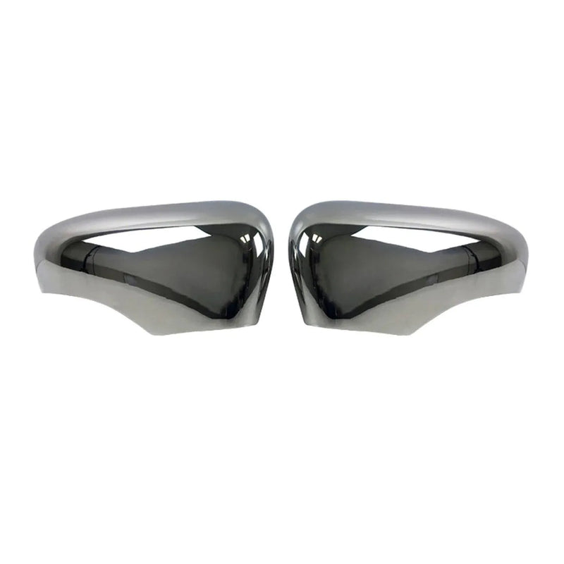 2012-2018 Renault Clio Side Mirror Cover Caps Steel Silver 2 Pcs