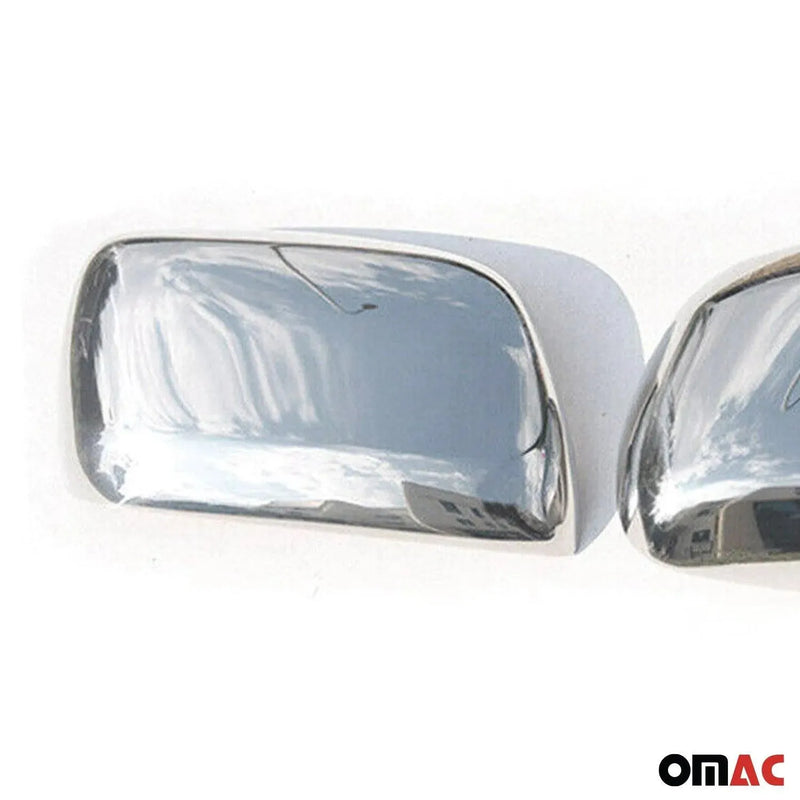 Side Mirror Cover Caps Fits Lexus LX 570 2008-2015 Steel Silver 2 Pcs - OMAC USA