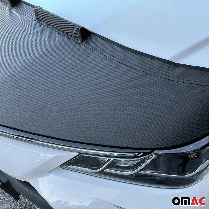 Car Bonnet Mask Hood Bra for BMW 1 Series F20 F21 2012-2019 Half Carbon - OMAC USA