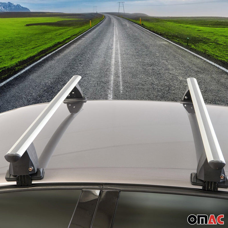 2011-2021 Jeep Grand Cherokee Roof Rack Cross Bars Silver