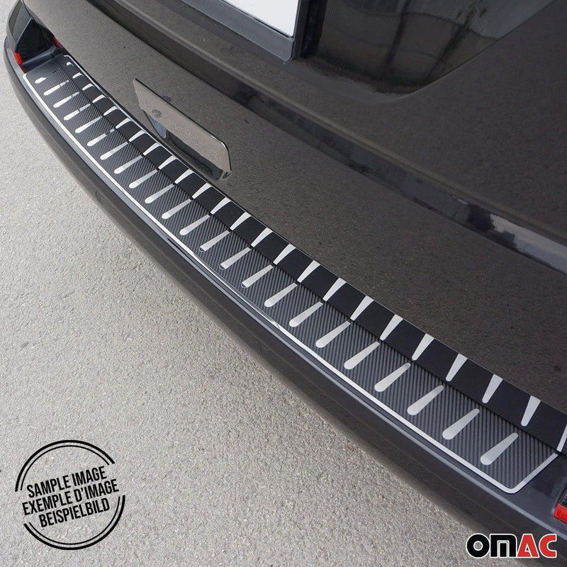 Rear Bumper Sill Cover Guard for Subaru Outback 2015-2019 Steel Carbon Foiled - OMAC USA