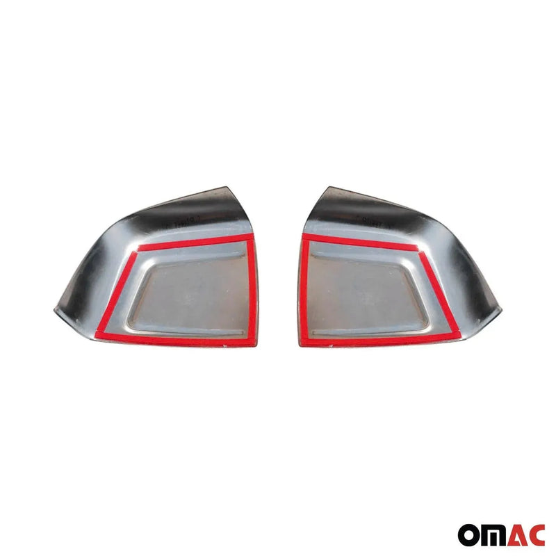 Side Mirror Cover Caps Fits RAM ProMaster City 2015-2022 Steel Silver 2 Pcs - OMAC USA