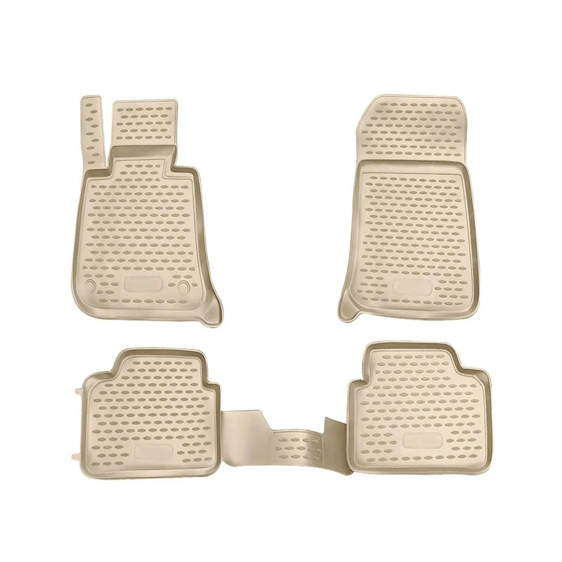 OMAC Floor Mats Liner for BMW 3 Series E90 Sedan 2005-2012 Rubber TPE Beige 4Pcs - OMAC USA