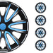 14" Wheel Covers Hubcaps for Lexus RX 400h Black Blue Gloss - OMAC USA