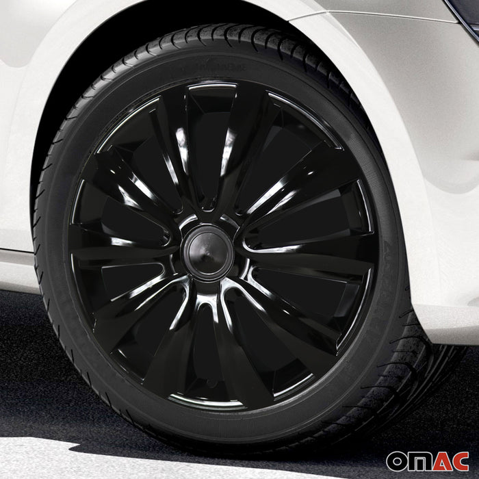 16 Inch Wheel Covers Hubcaps for Mini Black