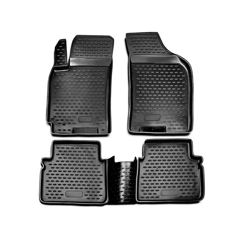 OMAC Floor Mats Liner for Chevrolet Optra 2004-2010 Black TPE All-Weather 4 Pcs - OMAC USA