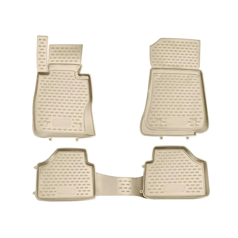 OMAC Floor Mats Liner for BMW X1 E84 2010-2015 Rubber TPE Beige 4Pcs - OMAC USA