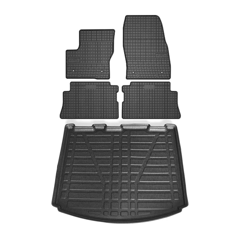 2013-2019 Ford Escape Floor Mats & Cargo Liner Full Set All Weather Black