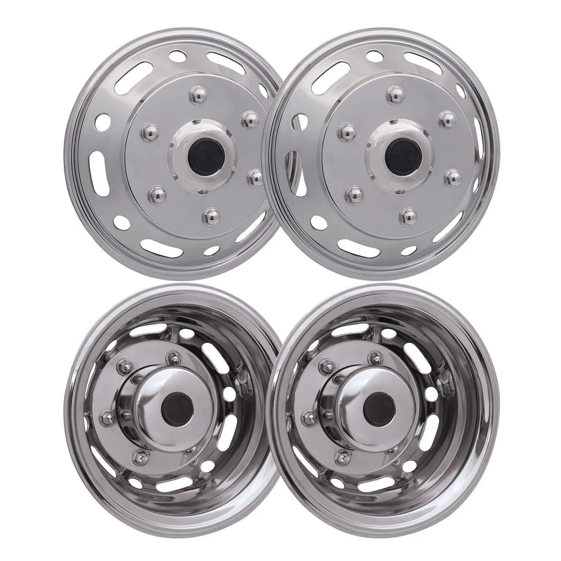 Ford E-Series 16" Dual Wheel Simulator Hubcaps Steel Front & Rear