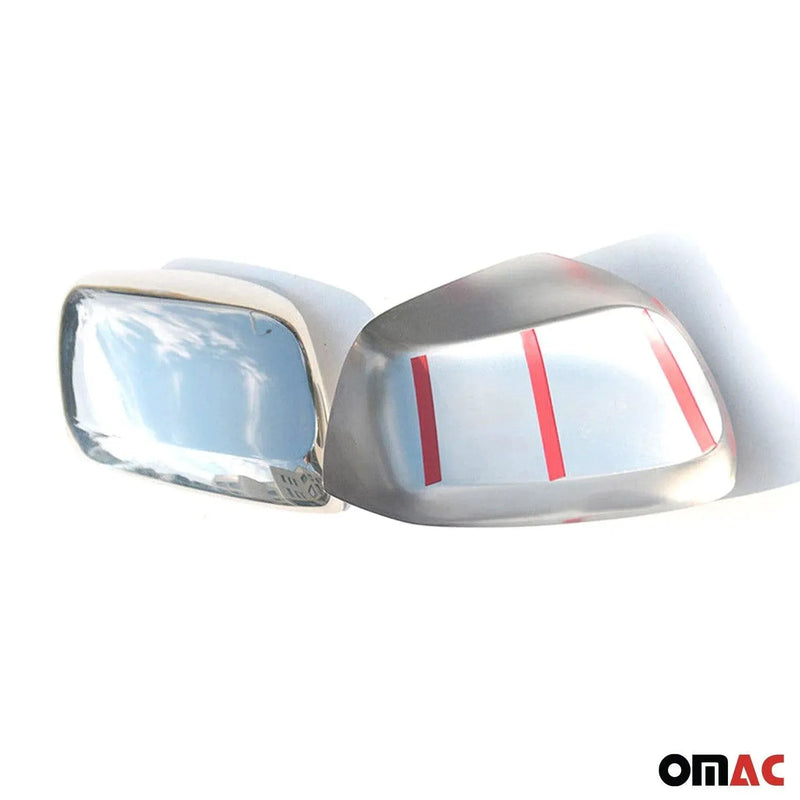 Side Mirror Cover Caps Fits Lexus LX 570 2008-2015 Steel Silver 2 Pcs - OMAC USA