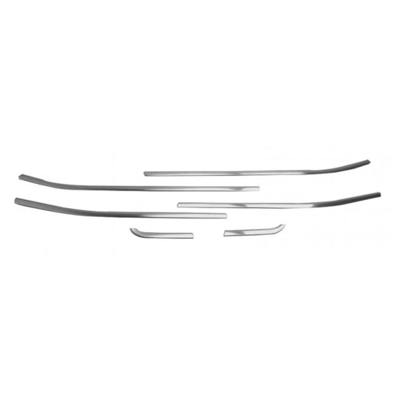 Window Molding Trim Streamer for Jeep Renegade 2015-2023 Brushed Steel Silver 6x - OMAC USA