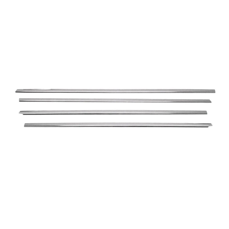 2004-2006 Mitsubishi Lancer Window Molding Trim Streamer Steel Silver 4 Pcs