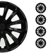 16" Wheel Covers Hubcaps for Jeep Grand Cherokee Black Matt Matte - OMAC USA