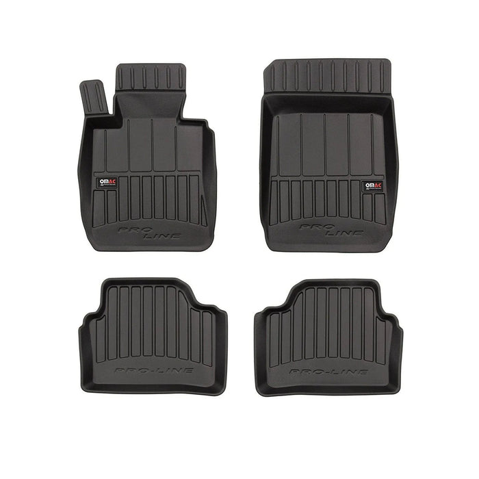 OMAC Premium Floor Mats for for BMW 3 Series E91 Wagon 2005-2012 TPE Black 4x