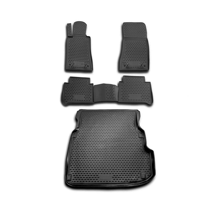 Custom Floor Mats & Cargo Liners for Mercedes E Class W211 Sedan 2004-2009 Black