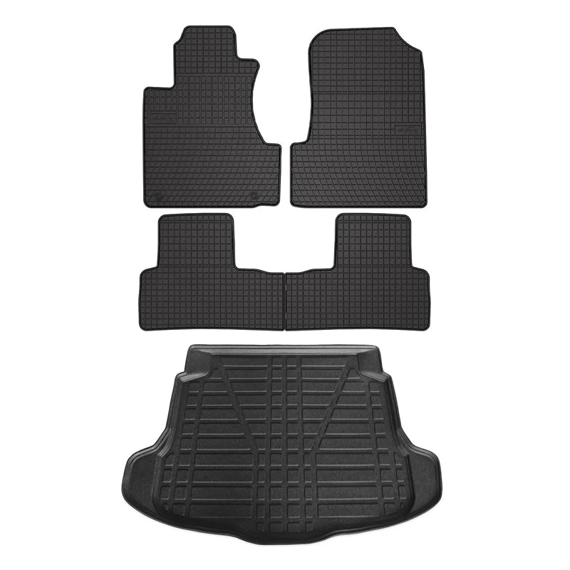 2007-2011 Honda CR-V Floor Mats & Cargo Liner Full Set All Weather Black