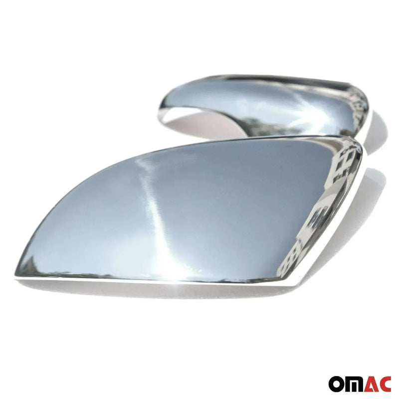 Side Mirror Cover Caps Fits VW Golf Mk6 2010-2014 Steel Silver 2 Pcs - OMAC USA