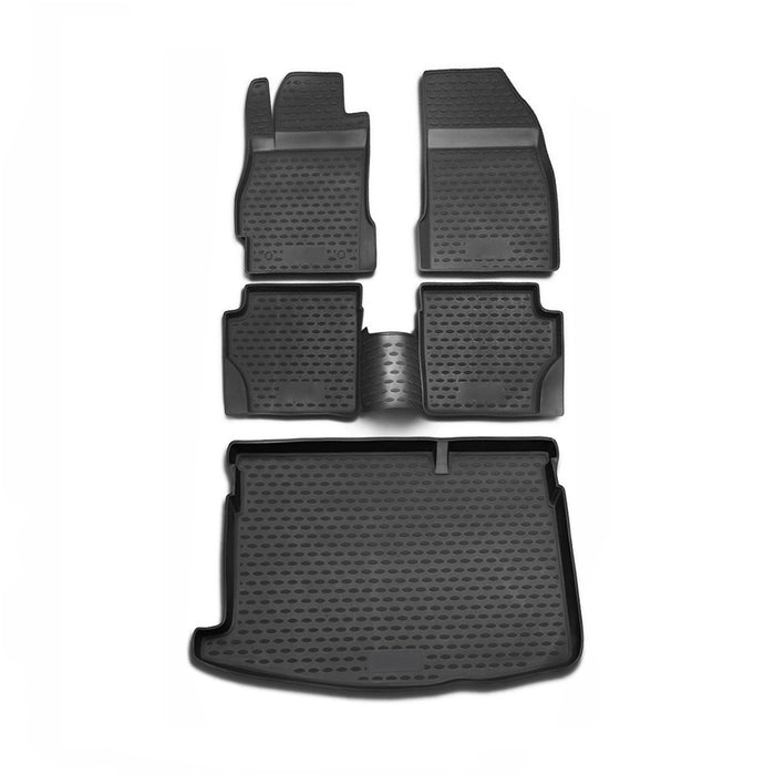 Custom Floor Mats & Cargo Liners for Nissan Juke 2011-2014 Black 5 Pcs