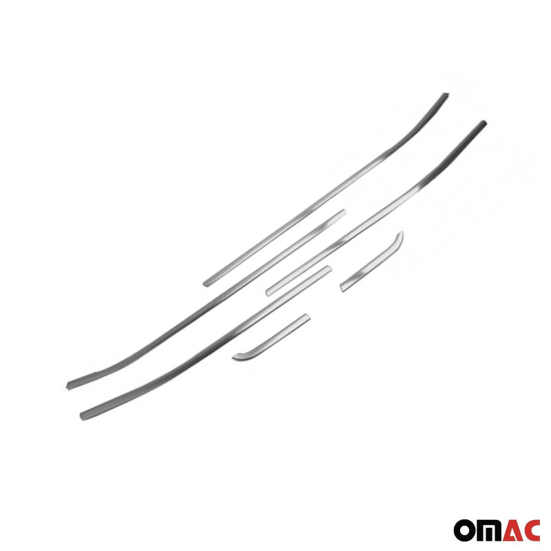 Window Molding Trim Streamer for Jeep Renegade 2015-2023 Brushed Steel Silver 6x - OMAC USA