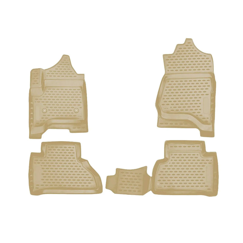 OMAC Floor Mats Liner for Chevrolet Tahoe 2015-2020 Beige TPE All-Weather 4 Pcs - OMAC USA