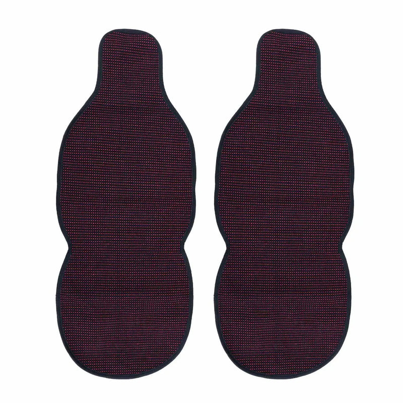 Dodge Antiperspirant Front Seat Cover Pads Black Red 2 Pcs