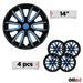 14" Wheel Covers Hubcaps for Toyota Camry Black Matt Blue Matte - OMAC USA