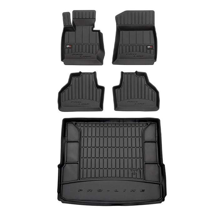 OMAC Premium Floor Mats & Cargo Liners for BMW X3 F25 2011-2017 TPE Rubber Black