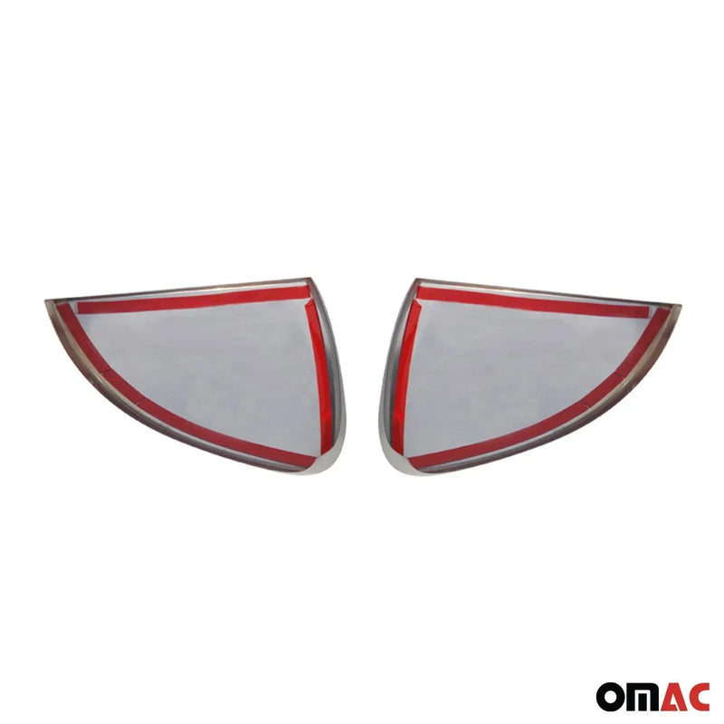 Side Mirror Cover Caps Fits VW Golf Mk7 2015-2021 Steel Silver 2 Pcs - OMAC USA