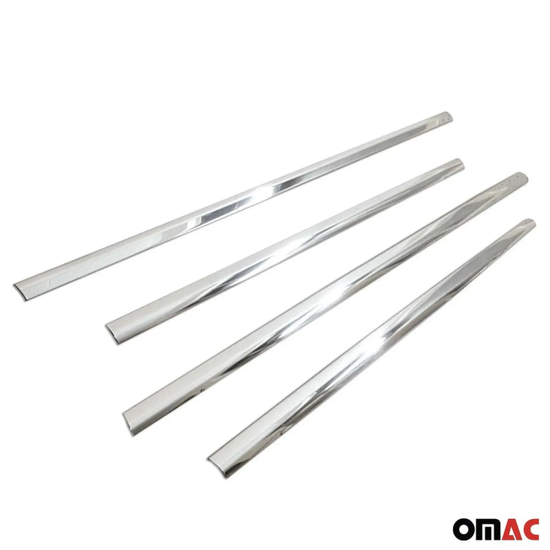 Window Molding Trim Streamer for Nissan Juke 2011-2017 Steel Silver 4 Pcs - OMAC USA