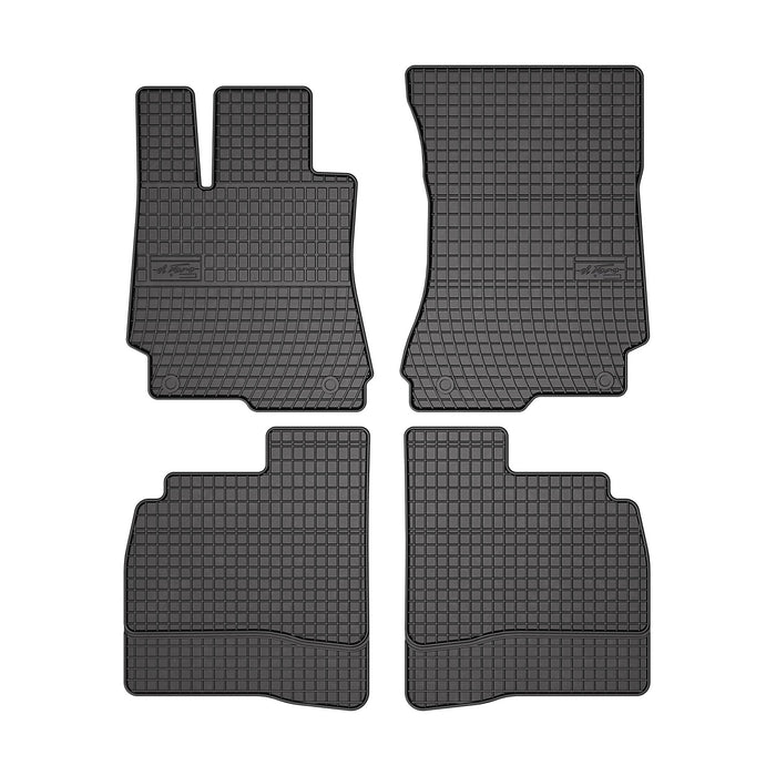 OMAC Floor Mats Liner for Mercedes S Class W221 2007-2013 Rubber Black 4Pcs