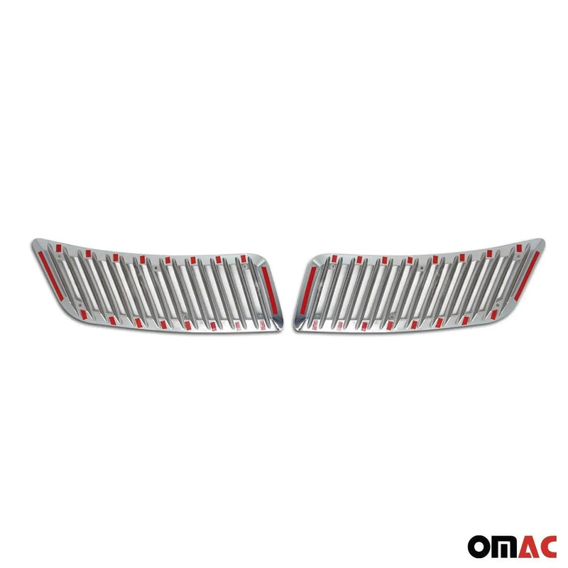 Front Bumper Grill Trim Molding for Mercedes Sprinter W906 2006-2018 Silver 2Pcs - OMAC USA