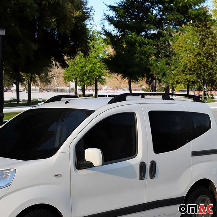 Roof Rack Cross Bars Roof Rack Rail Set for VW Amarok 2010-2020 Black 4 Pcs