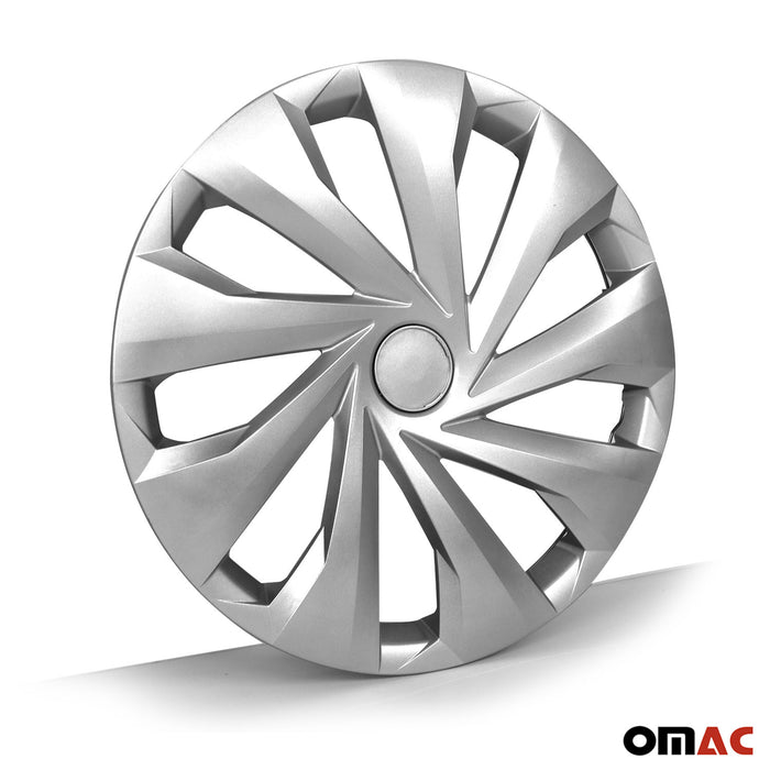 15 Inch Wheel Rim Covers Hubcaps for VW Silver Gray Gloss